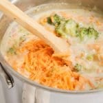 I love winter because I love soup! This recipe is my favorite Copycat Panera Broccoli Cheddar Soup, it is a quarter of the cost than buying it at Panera!