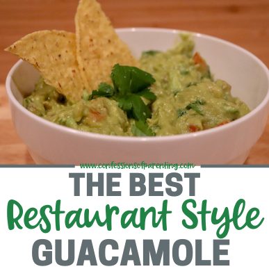 Our family loves chips and  guacamole! Every time we head out to Mexican food we have to get guacamole, so it was a must for us to learn how to make restaurant style guacamole at home, This is the best guacamole you will ever make at home!