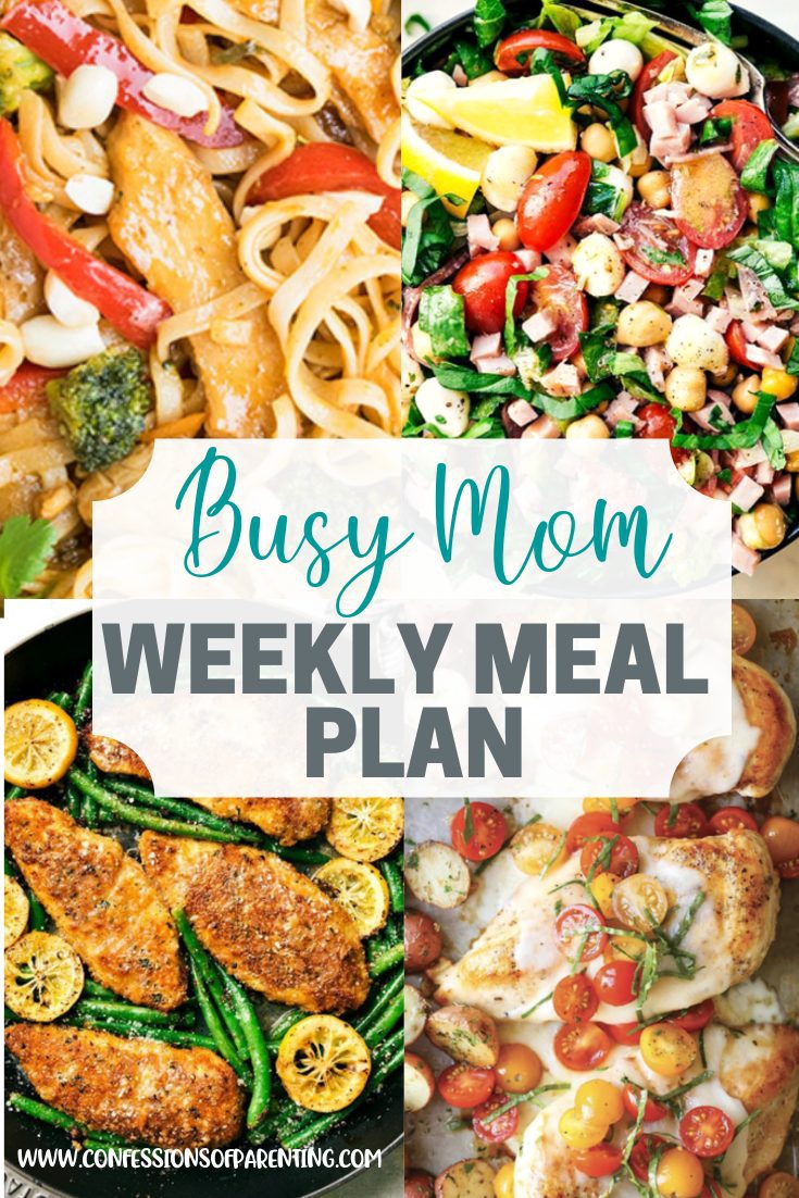 Who wants recipes that are complicated? Surely not busy families! That's why the piece of cake weekly meal plan for families is here to help!