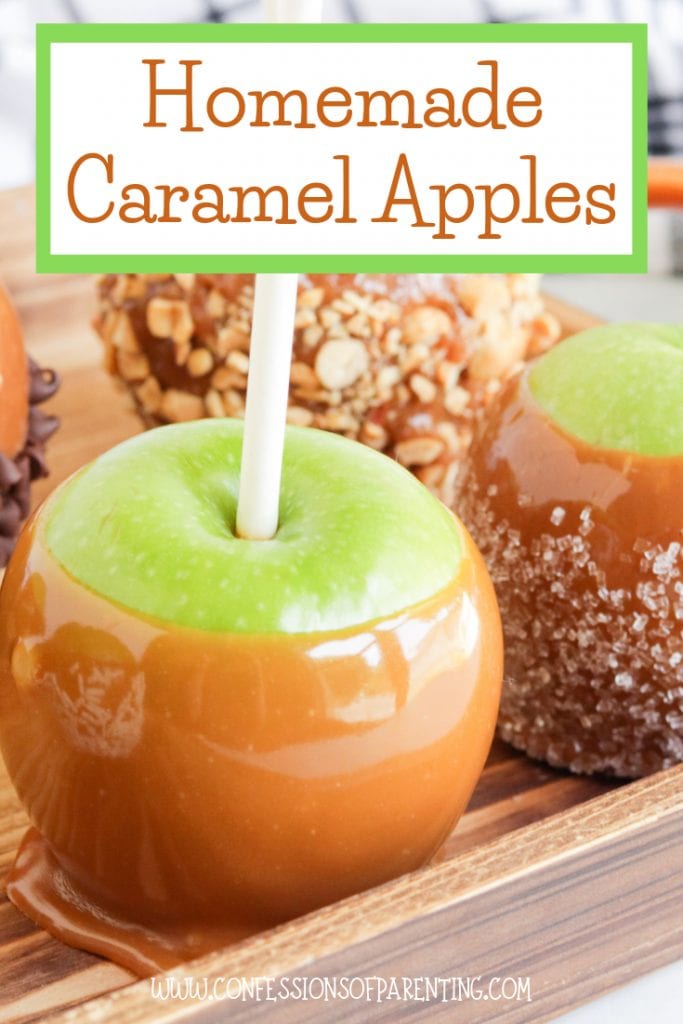 Making homemade caramel apples is super simple and can be easily done with this super simple homemade caramel apple recipe. 