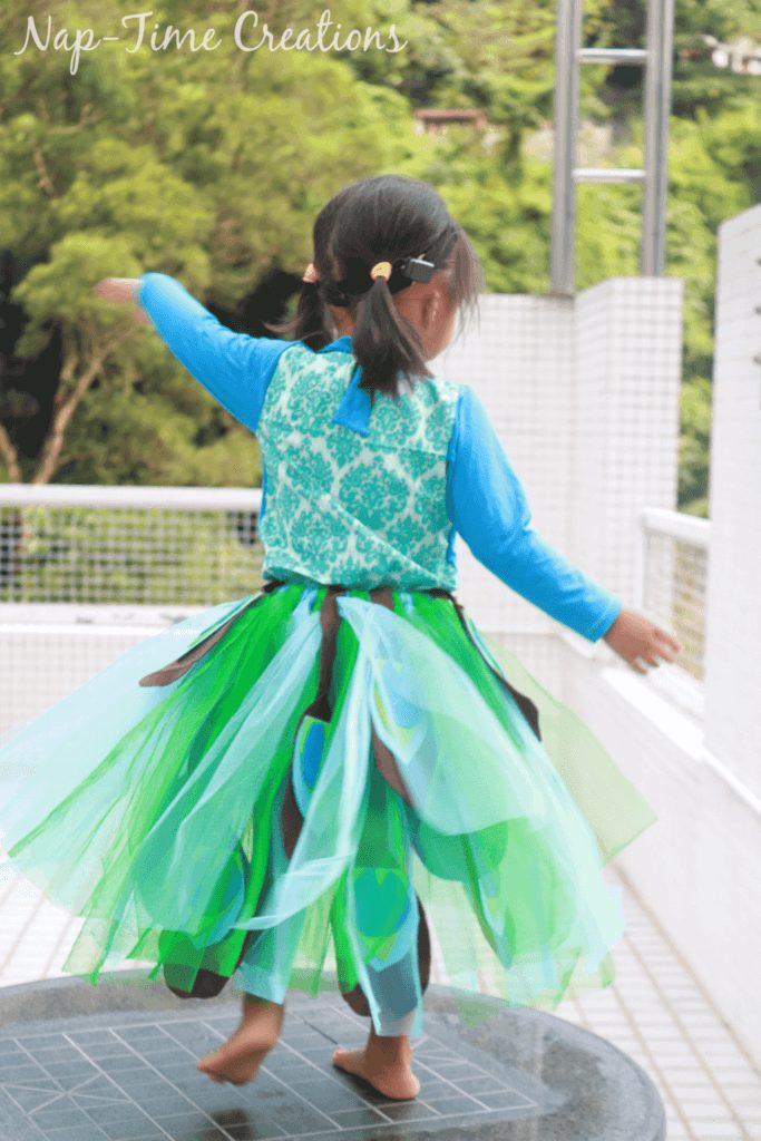 diy peacock tutu