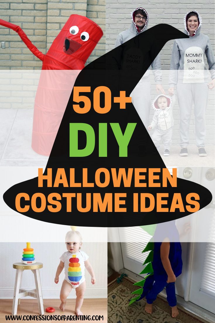 Halloween is upon us and that means trying to figure out Halloween Costumes! We have rounded up more than 50 DIY Halloween Costumes that are simple to throw together and absolutely adorable!