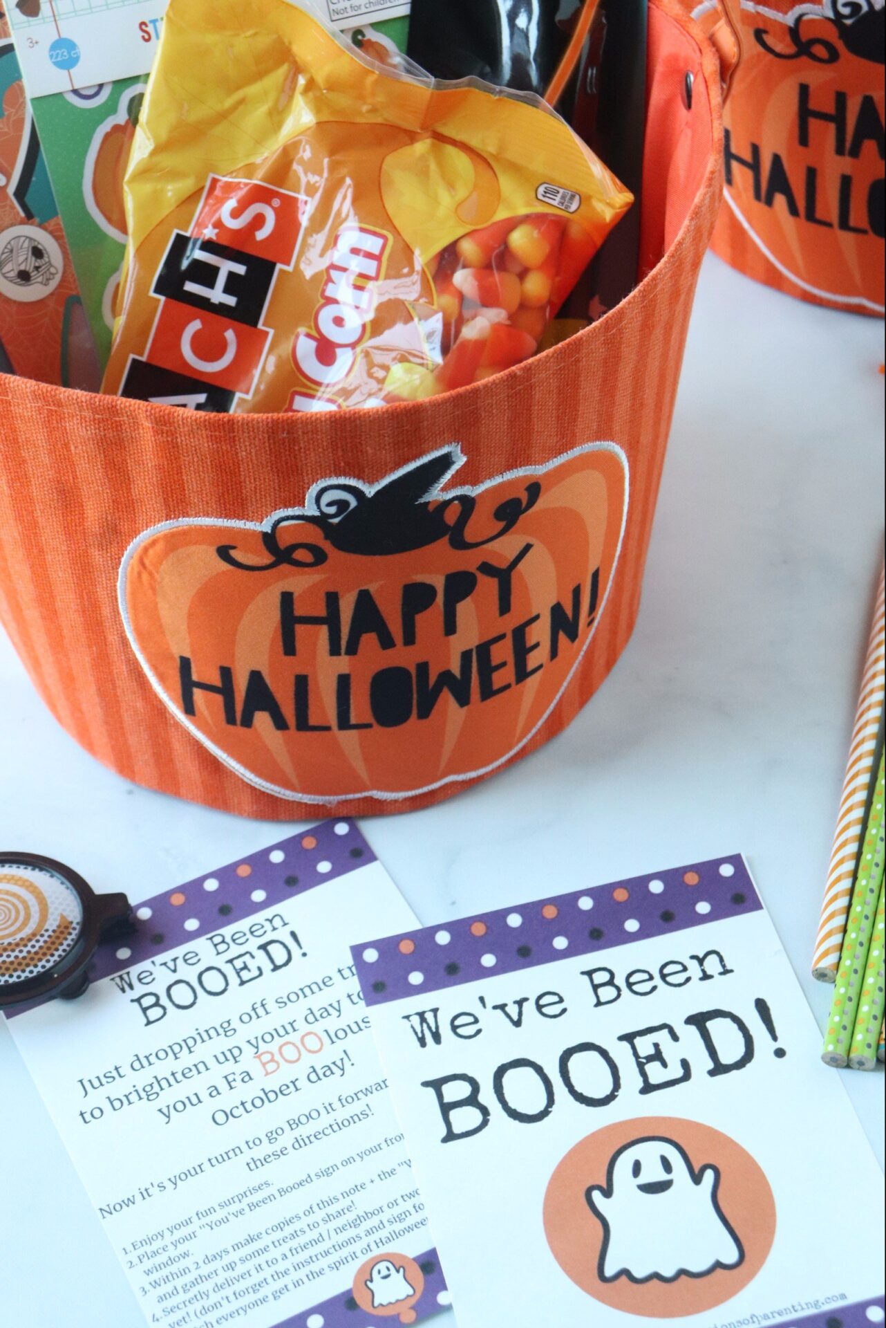 Grab some treats and put on your running shoes as you and your family share the magic of Halloween as you go around dropping “You’ve been booed” surprises!