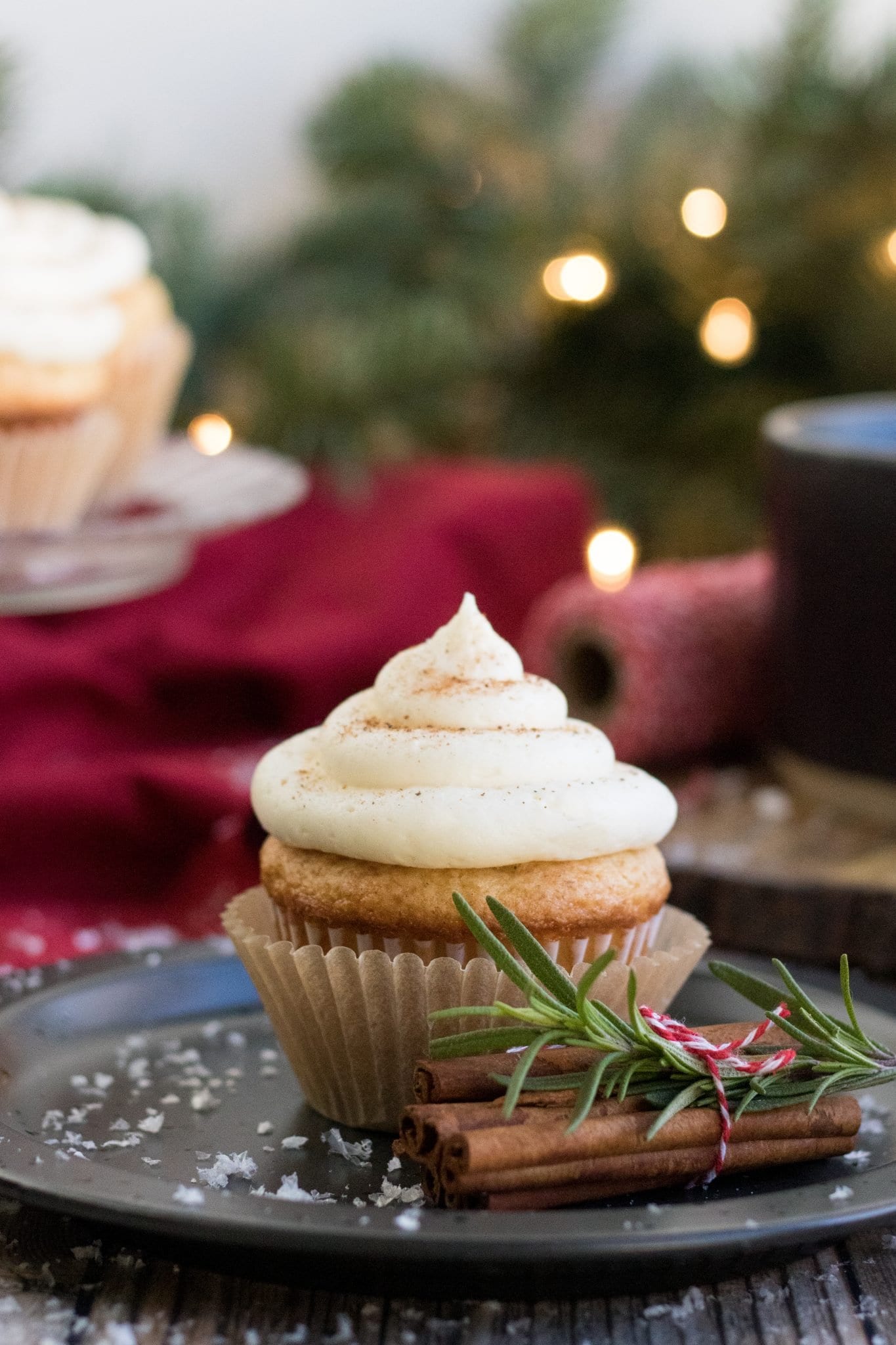 Perfectly Moist Eggnog Cupcakes