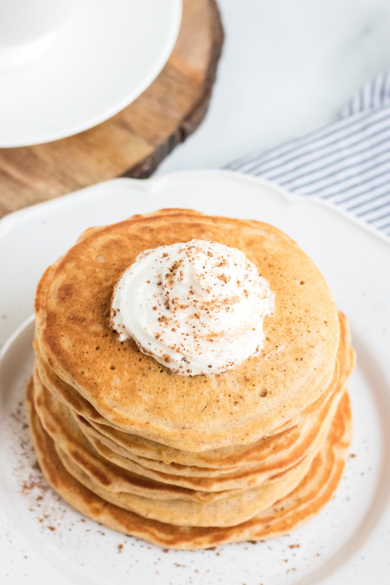 The Best Eggnog Pancakes