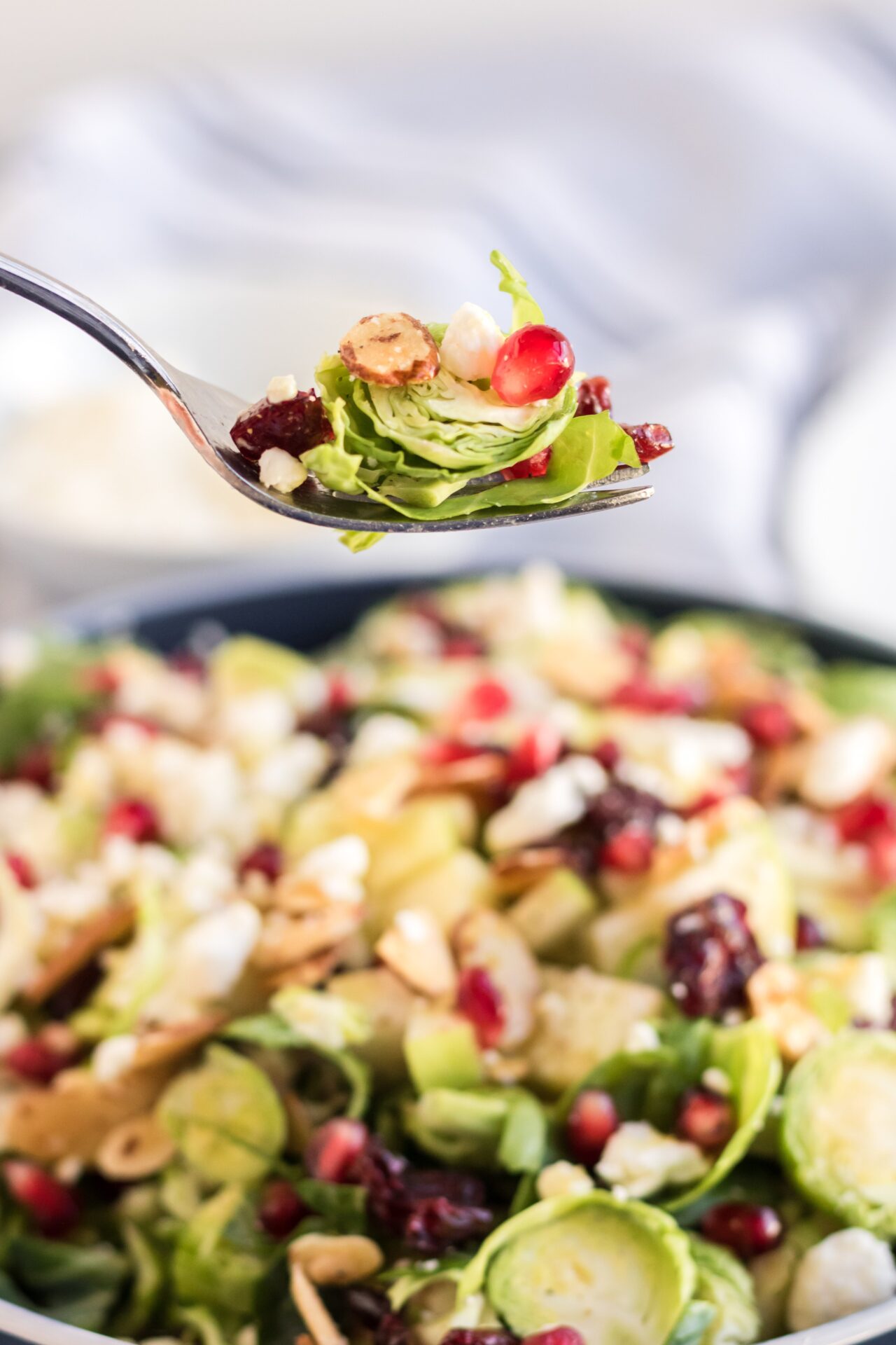 Brussel Sprout Salad with Pomegranates