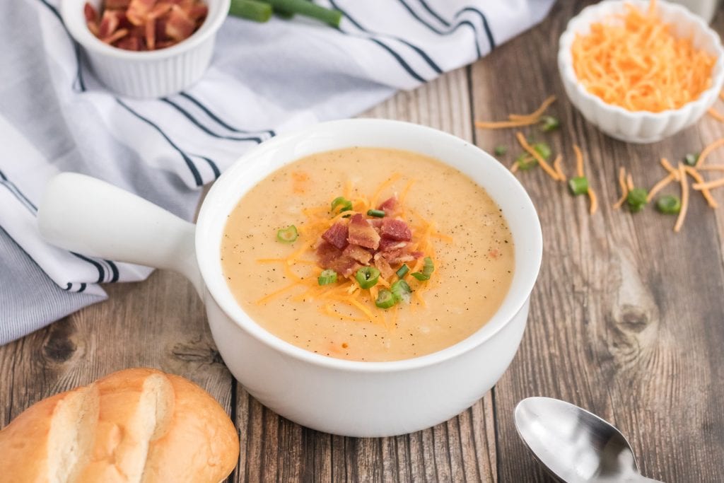 Instant Pot Potato Soup with other ingredients