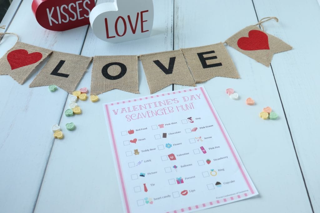 Looking for a great Valentine’s Day idea for your spouse and kids? A Valentine’s Day scavenger hunt is the perfect surprise!