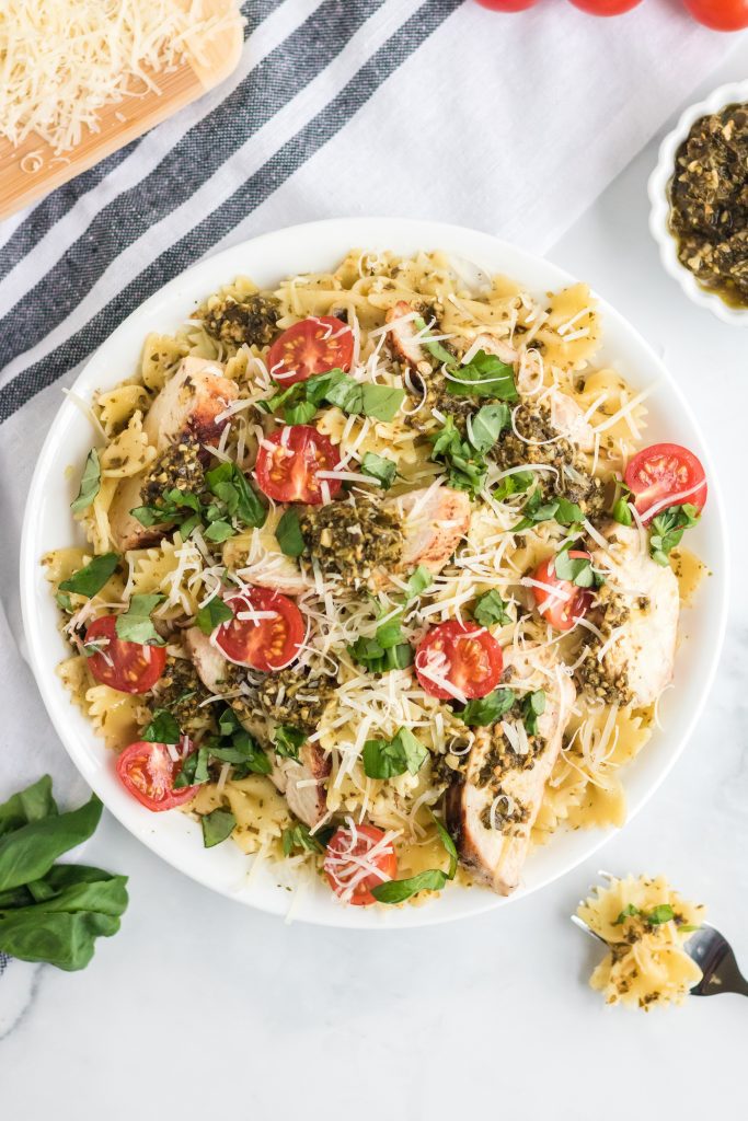 Grilled Chicken Pesto Pasta