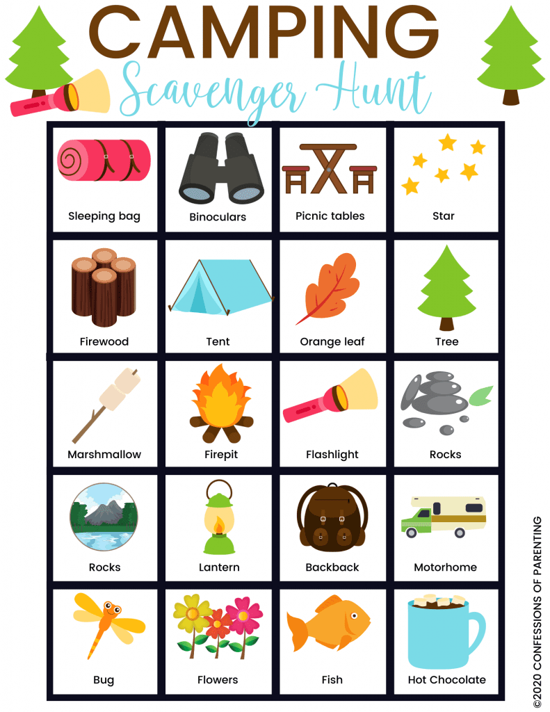 Camping trips are such a good opportunity to spend quality time with your family. If you’re planning a camping trip, make sure you download this free Camping Scavenger Hunt printable to play with your kids.