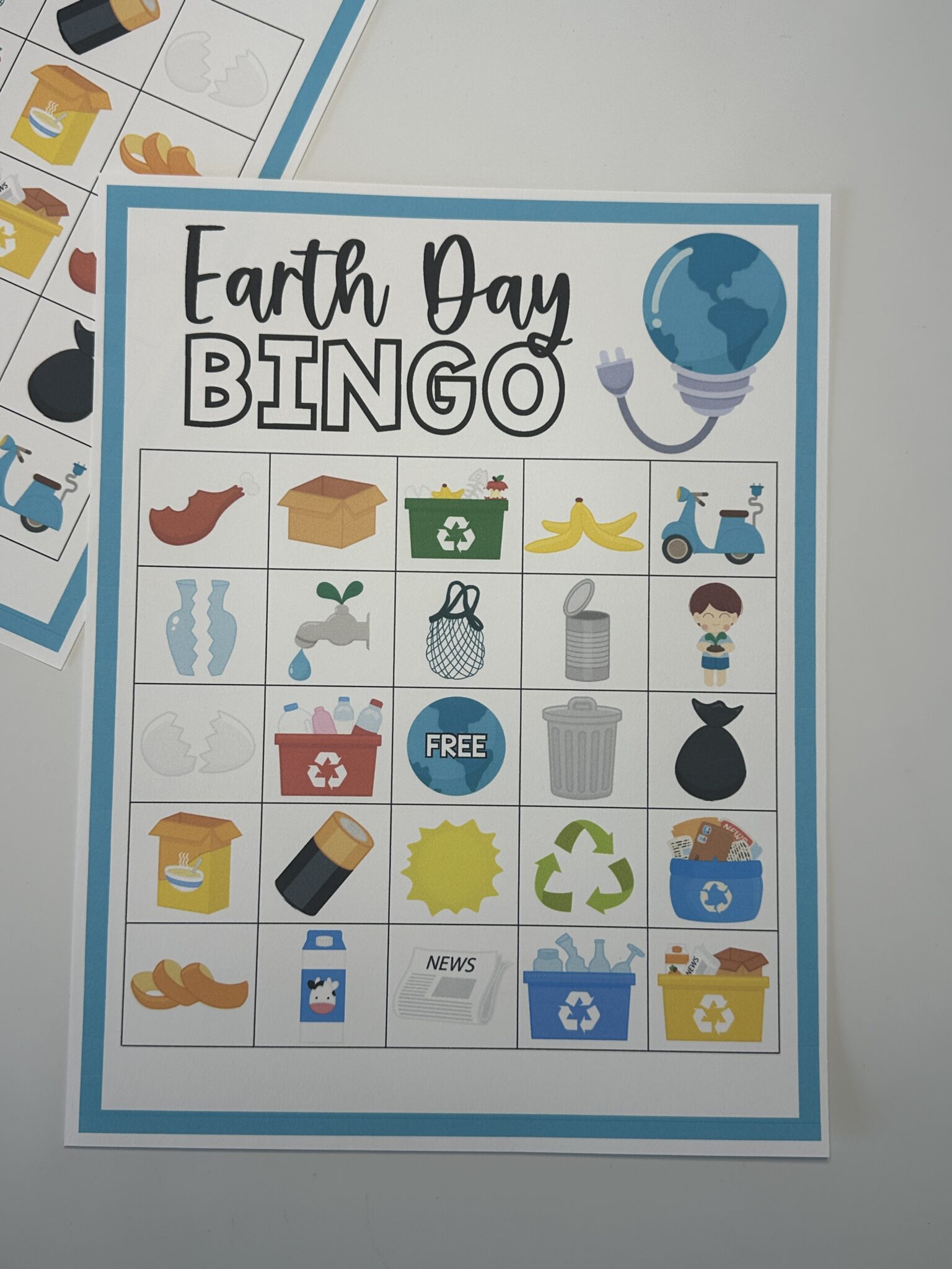 Free Earth Day Bingo Printable for Kids [10 Cards Included]