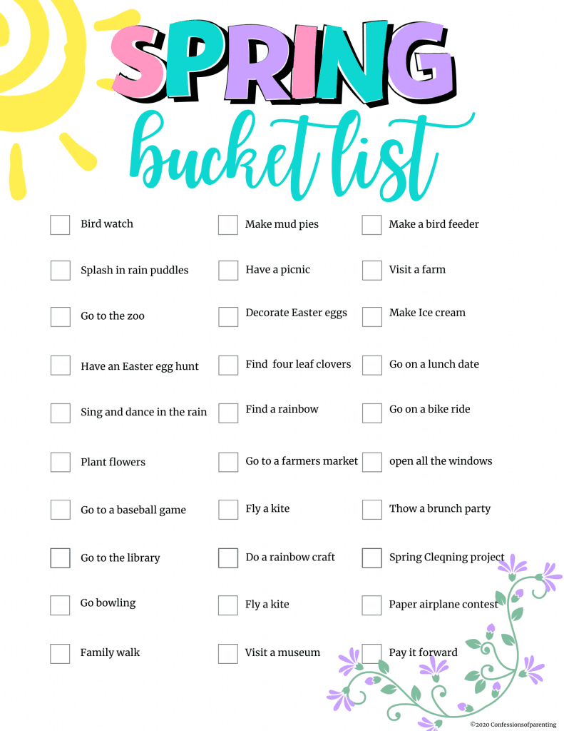 Spring is a busy time of year, but a wonderful time for family time! Here’s our list of 30+ ways to celebrate Spring with your family with this Spring bucket list.