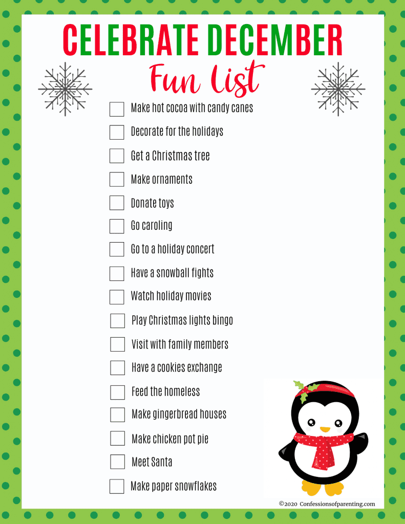 Celebrate December with these easy family fun ideas! You’ll want to add each of these simple ideas to your December bucket list this year!