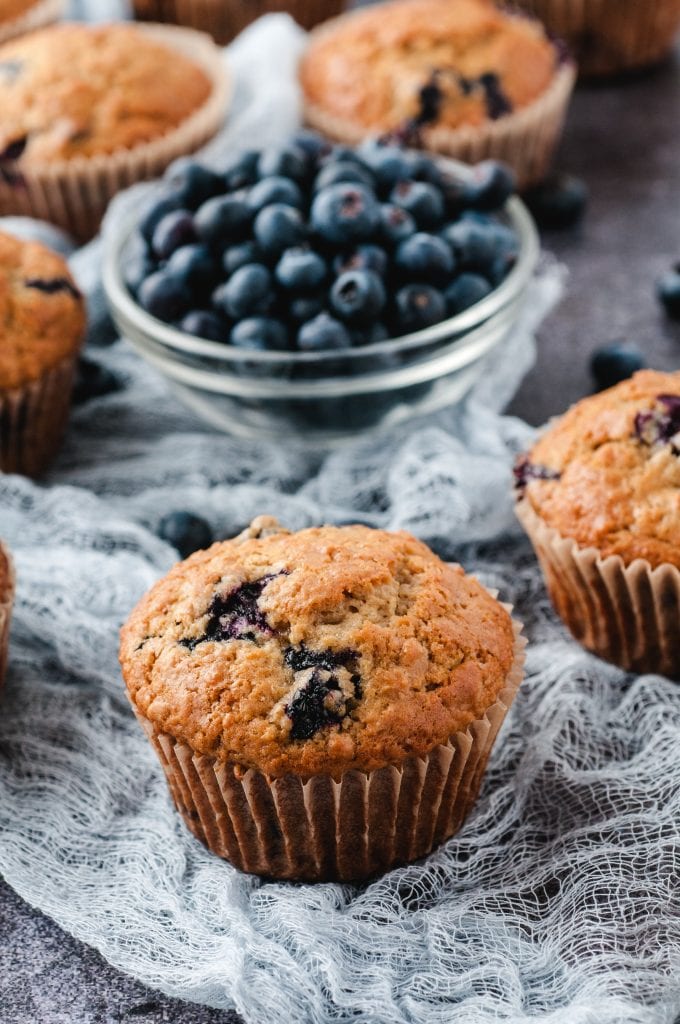 These are the absolute best blueberry oat muffins. Your family is going to love these and will be begging you to make them! 