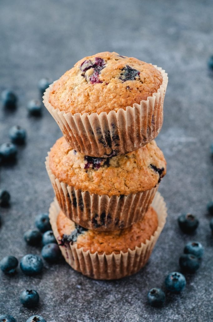 These are the absolute best blueberry oat muffins. Your family is going to love these and will be begging you to make them!
