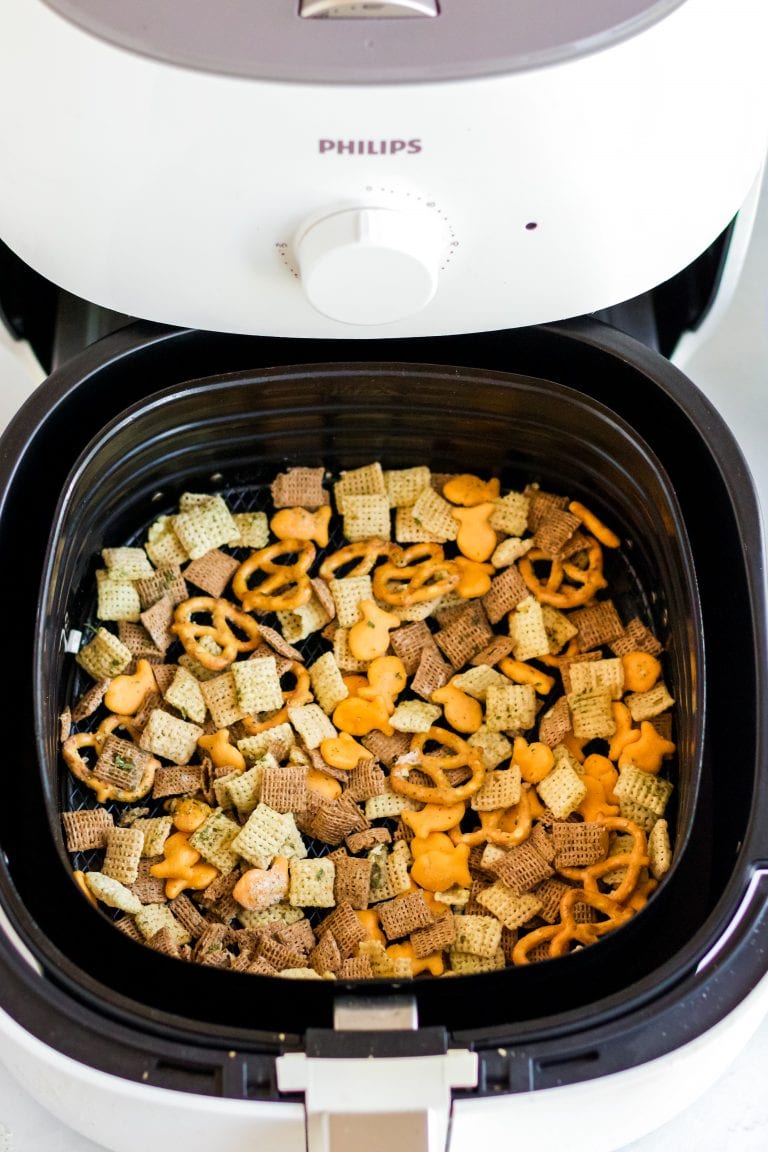 Air Fryer Chex Mix Ready in 10 Minutes