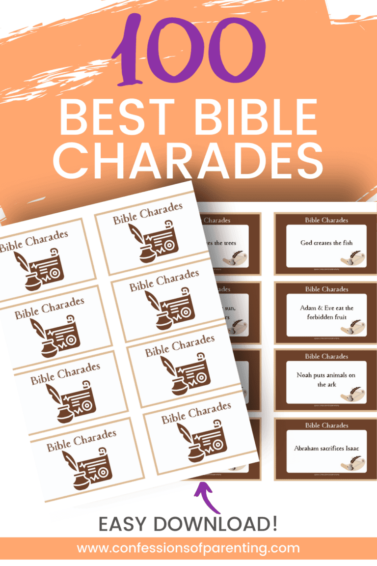 100 Best Bible Charades + Printable Cards