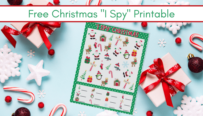 picture of the Christmas I Spy Printable