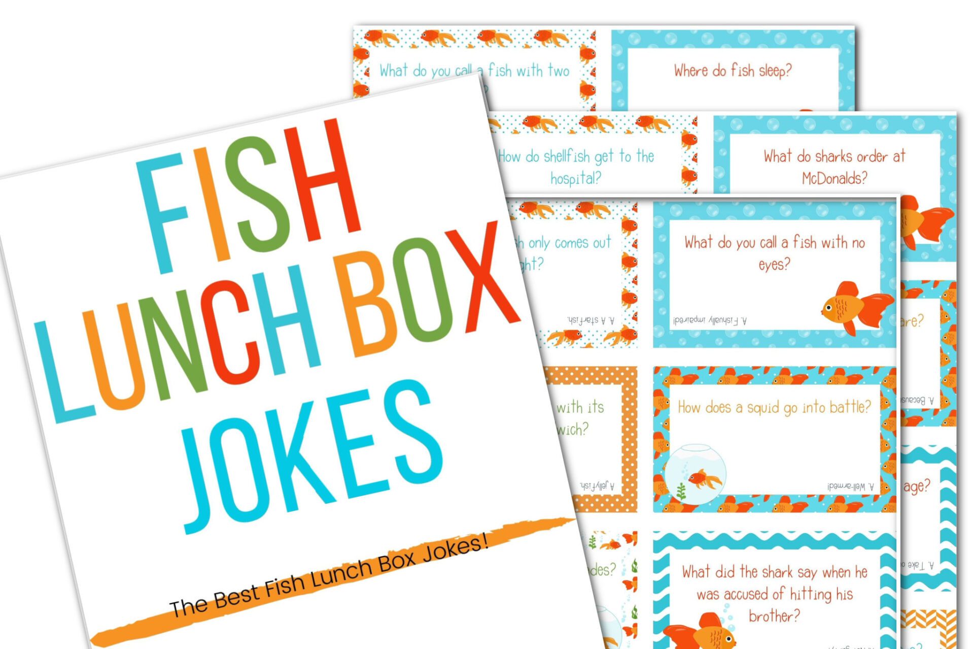 100 Funny Fish jokes for kids + Free Printable Cards