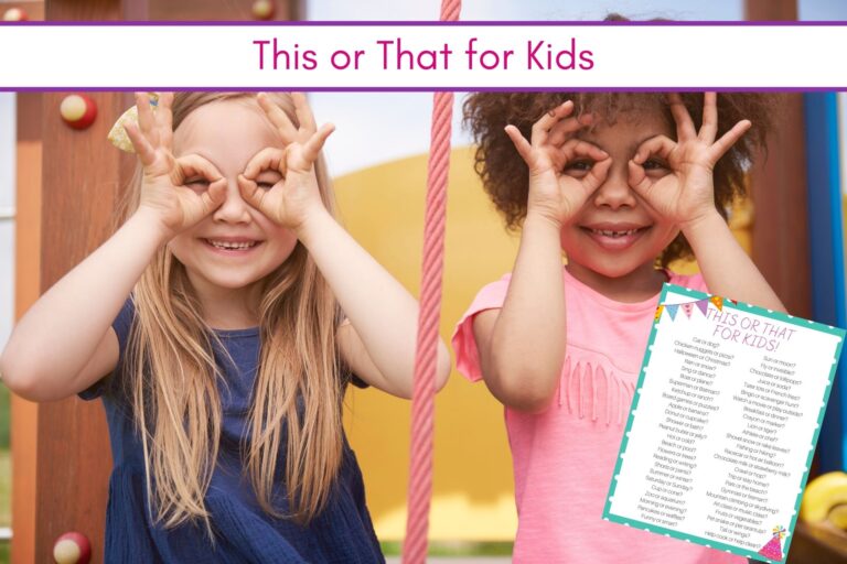 Feature: This or That Questions for Kids