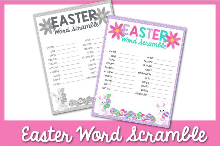 Feature: Easter Word Scramble