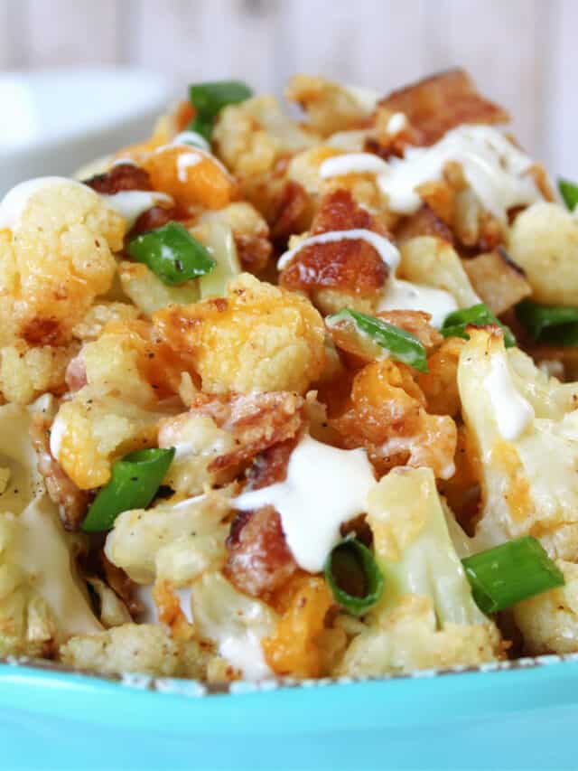 Loaded Roasted Cauliflower Story Confessions of Parenting Games