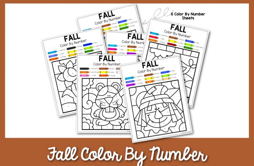 Free Fall Color By Number Printables