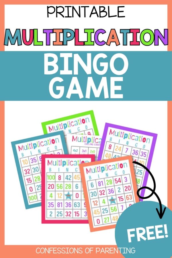 Free Multiplication Bingo Cards for Kids