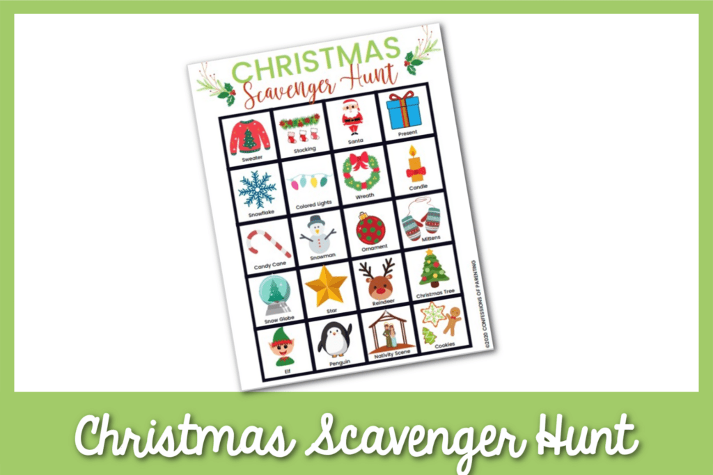 Feature image for the Christams Scavenger Hunt. 