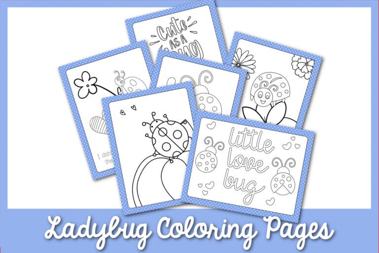 Feature: Ladybug coloring pages