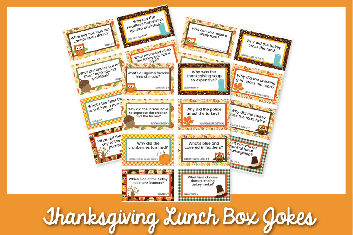 Hilarious Thanksgiving Lunch Box Jokes Easy recipes, fun games and jokes