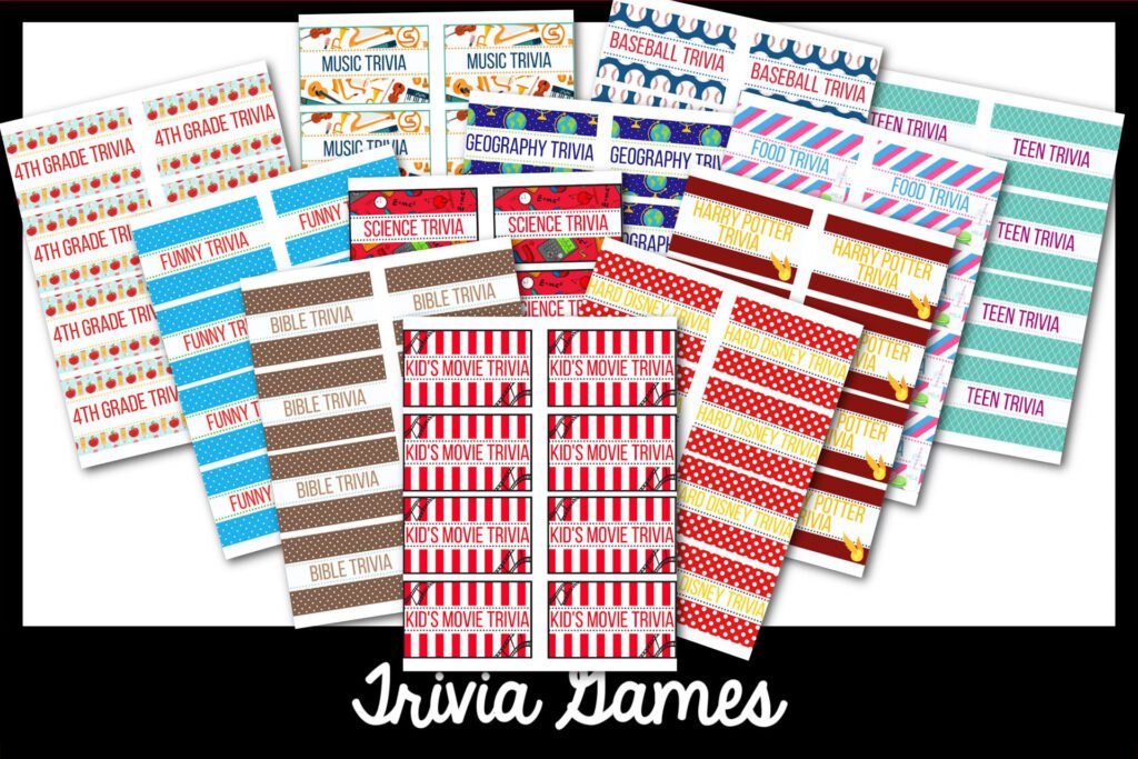 Feature: Trivia games printables