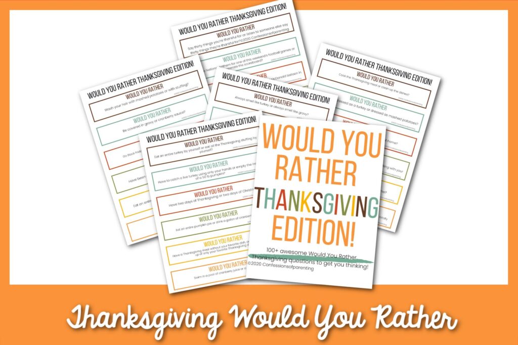 Would You Rather Thanksgiving Edition - Classful