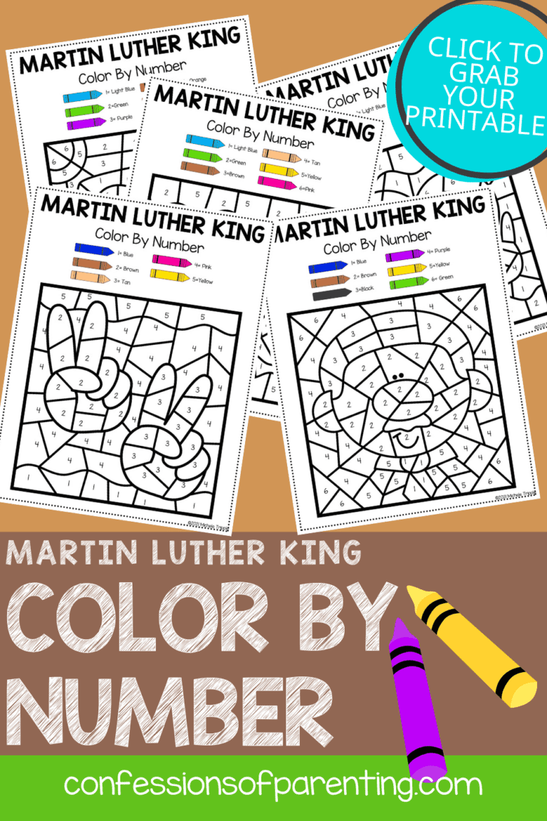 Martin Luther King Jr Color By Number