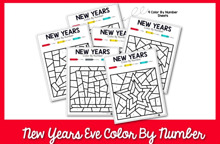 The Best New Year’s Eve Color By Number Sheets