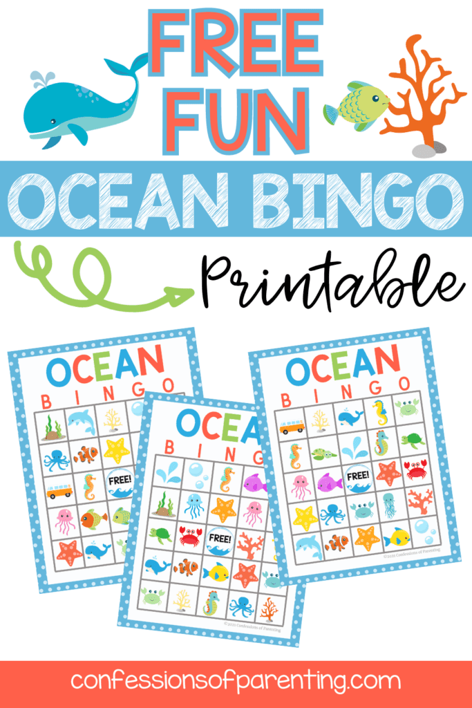 Free Ocean Bingo Printable Cards