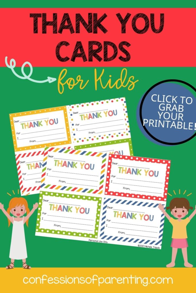 Printable Thank You Cards For Kids [With Easy Prompts]