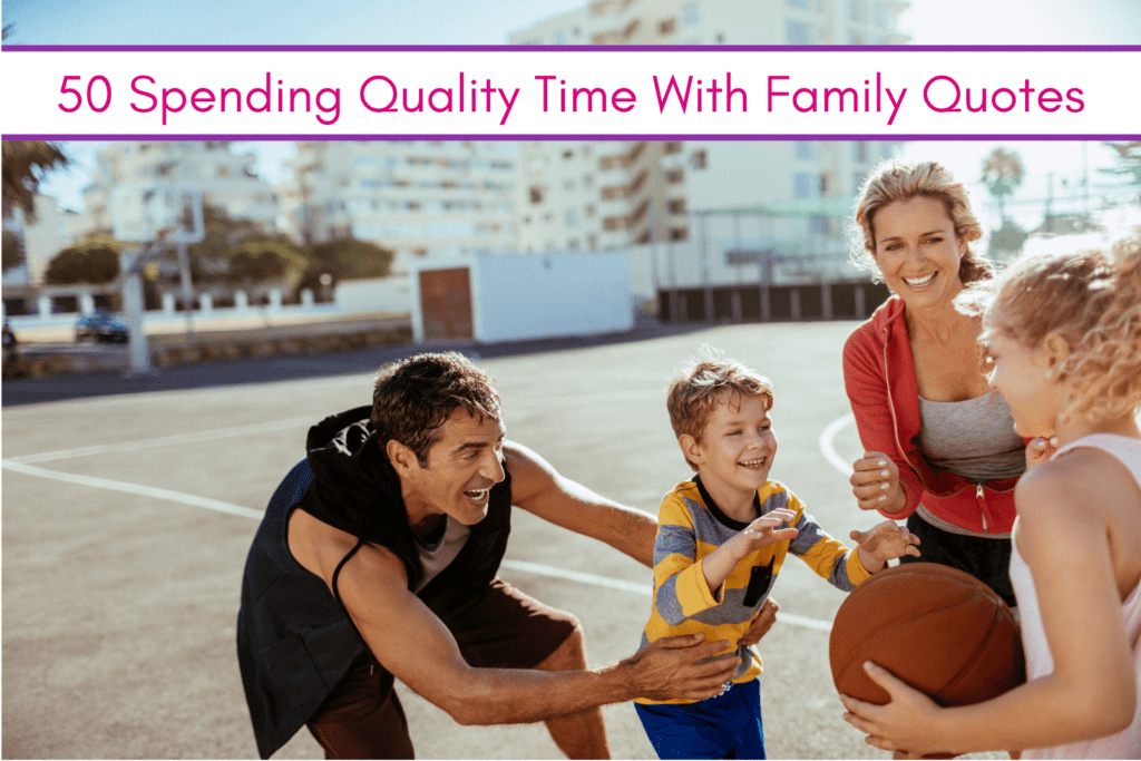 feature image; family playing basketball together 