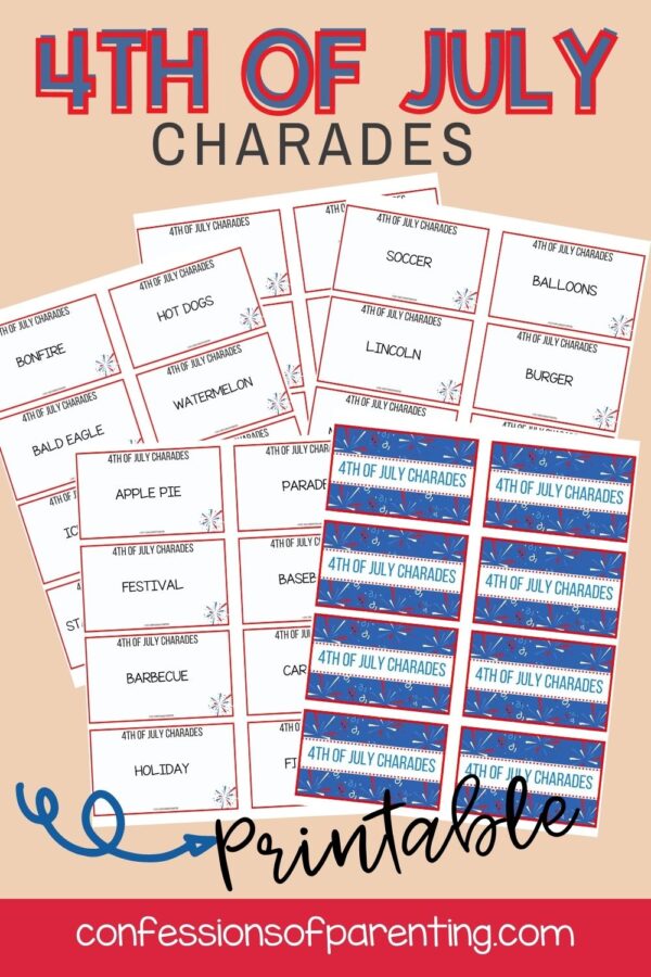 4th of july charades