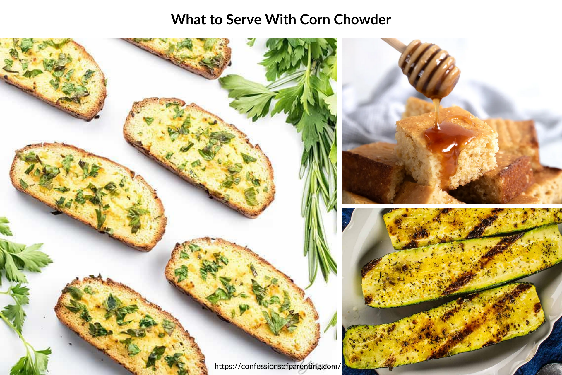 Feature: What to serve with corn chowder side options