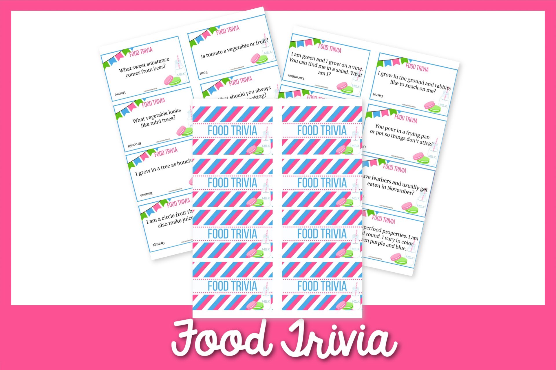 50 Best Food Trivia Questions for Kids