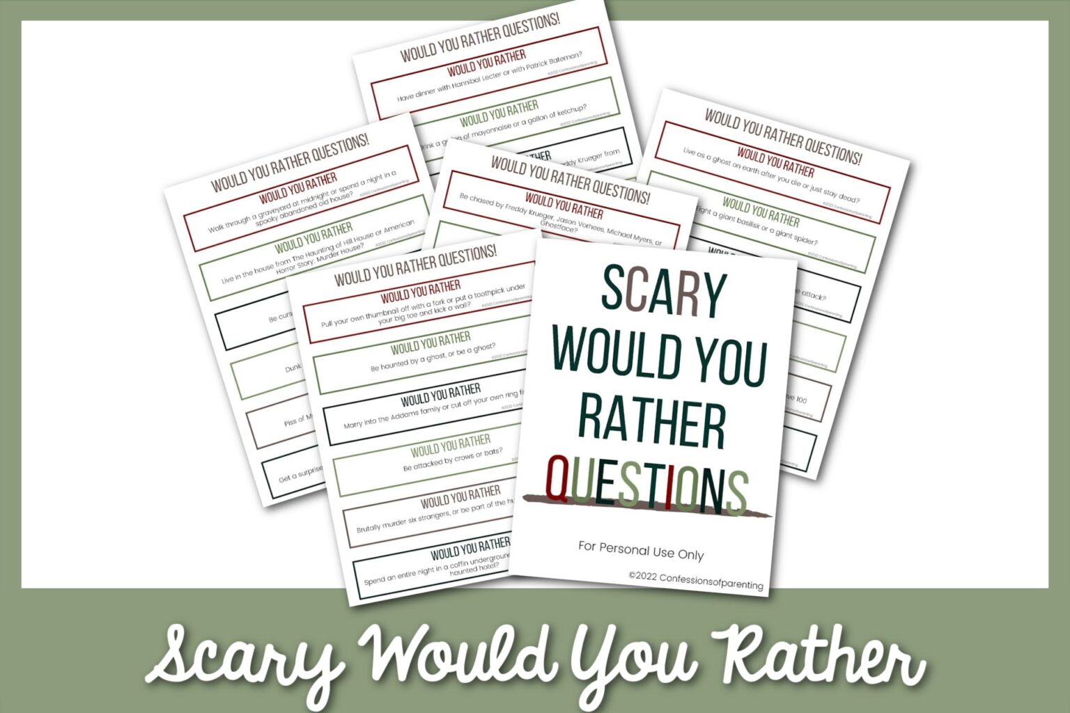 100+ Scary Would You Rather Questions You'll Love