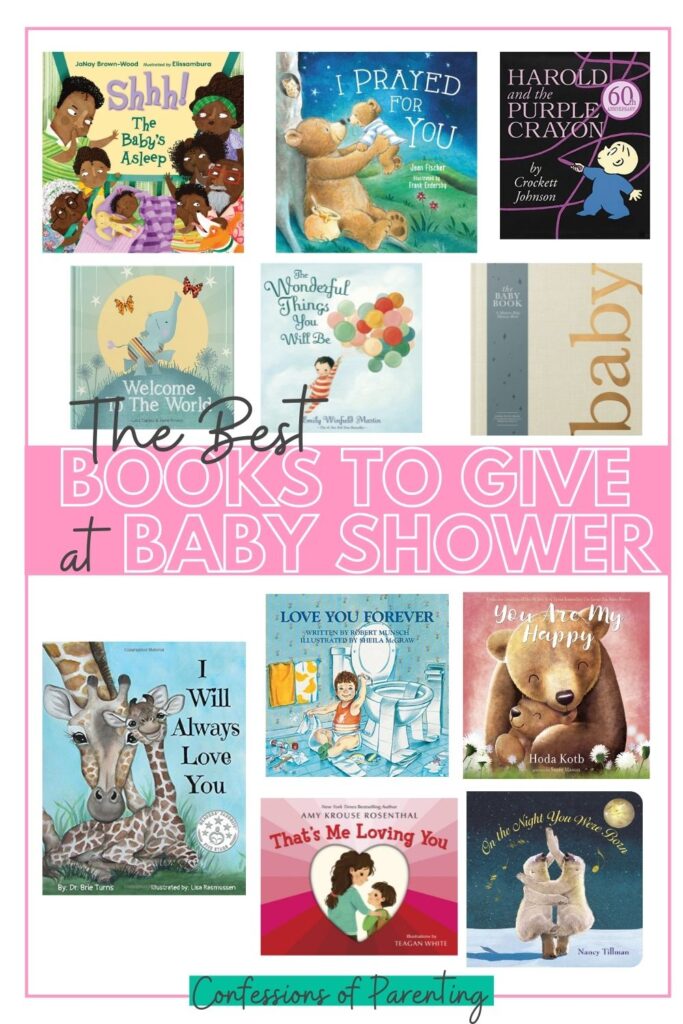 pin image: best books to give at baby shower