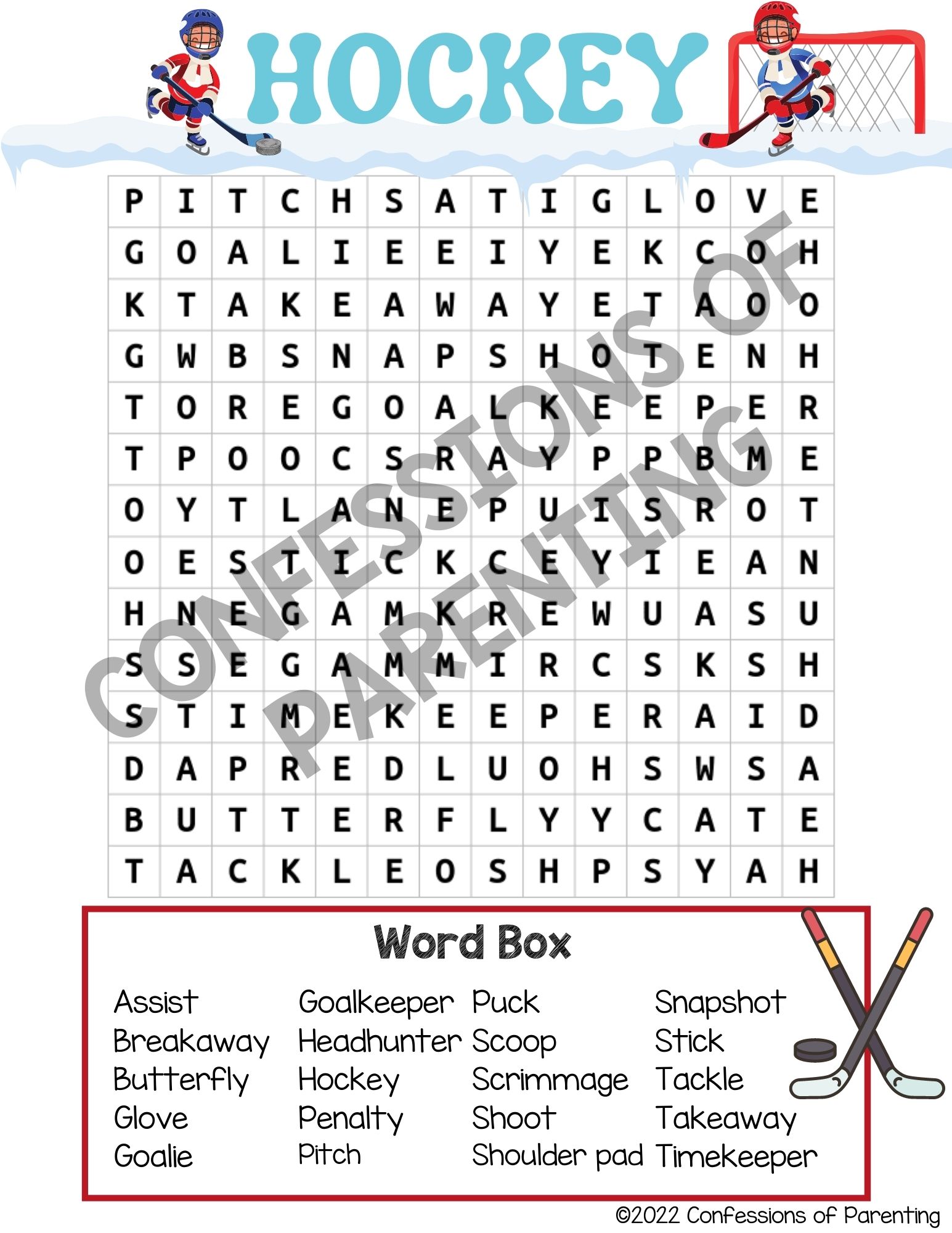 the-best-hockey-word-search