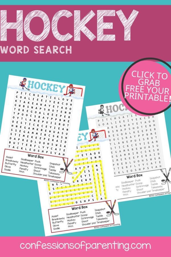 The Best Hockey Word Search