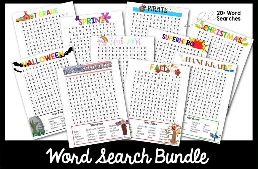 The Best Free Word Search Printables for Every Occasion