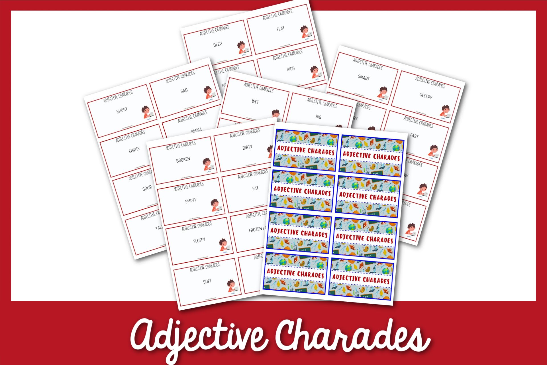 50 Fun Adjective Charades