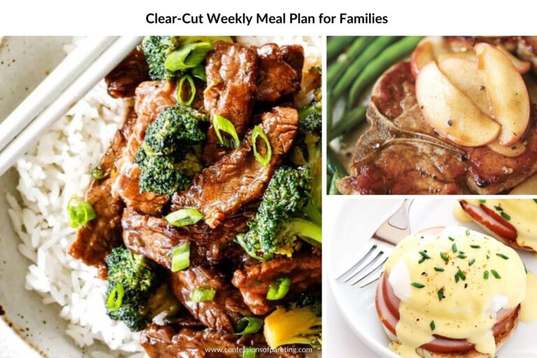 Clear-Cut Weekly Meal Plan for Families (Simple and Yummy!)