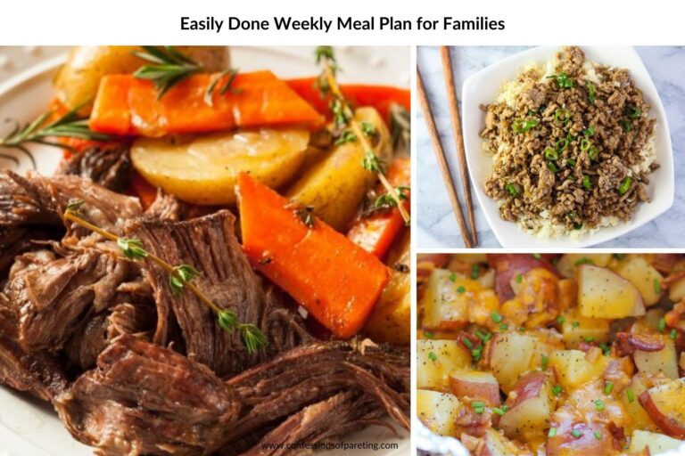 Easily Done Weekly Meal Plan for Families (Simplify Life!)