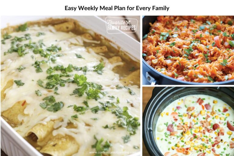 Easy Weekly Meal Plan for Every Family Week #8